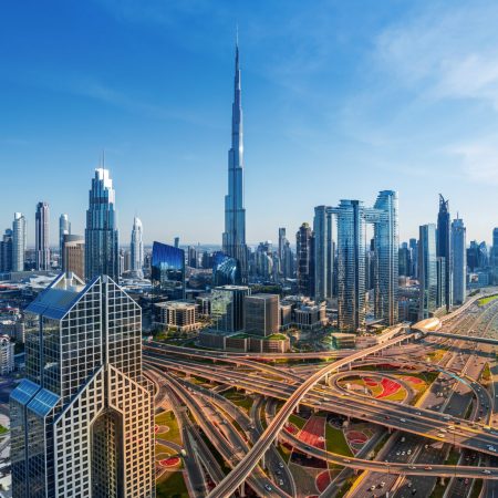 Dubai,Downtown,-,Modern,City,Center,Skyline,With,Luxury,And